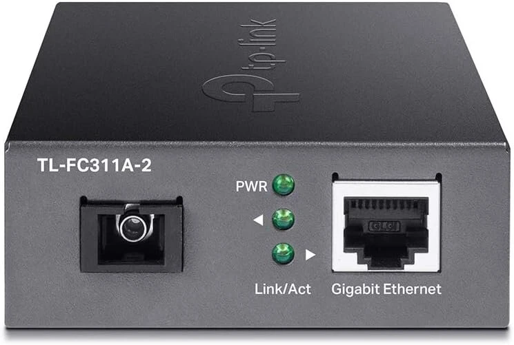 Tp-link gigabitinis wdm medijos keitiklis, automatinis derinimas, praplečia šviesolaidinį atstumą iki 2 km, plug and play (tl-fc311a-2)