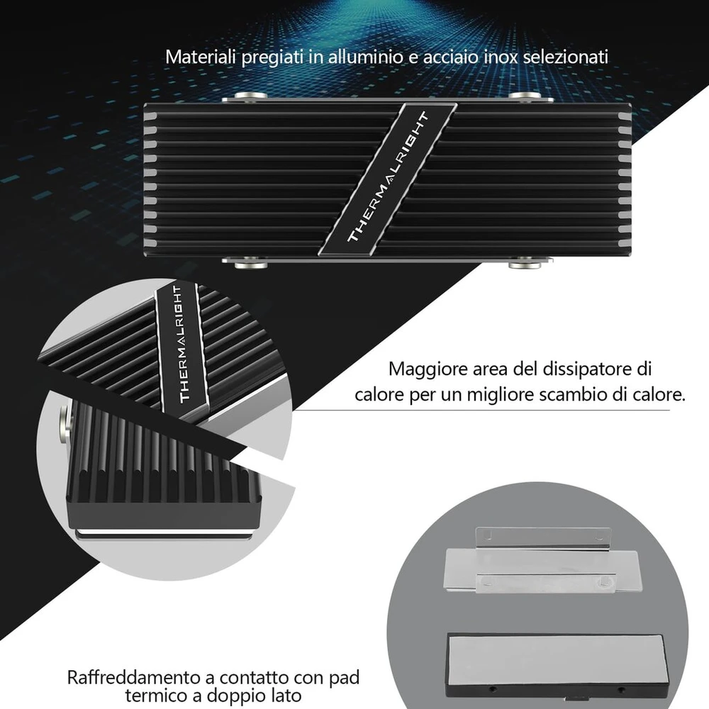 Tr m.2 2280 type a b 2280 ssd heatsink aušintuvas, m.2 2280 heatsink heatsink, skirtas staliniam kompiuteriui, didelio našumo ssd aušintuvas (m.2 2280 a b)