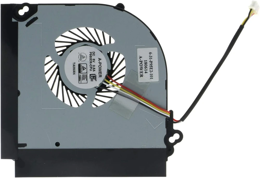 Tradock Cpu aušinimo ventiliatorius, skirtas Clevo P950 P950hr P950er T97 T96e T800 4pin Dc5v Bs5005hs-u3d 631-p95e2-101