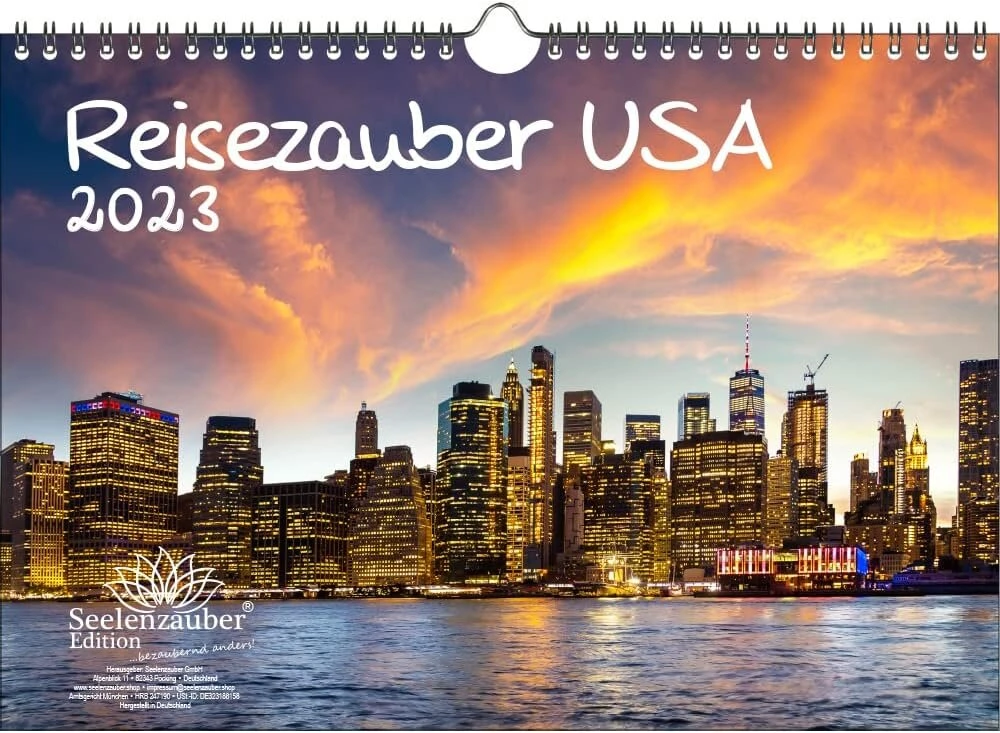 Travel Magic Usa Din A4 kalendorius 2023 metams, Jav miestai ir šalys - Soul Magic, įvairiaspalvis, Kn2023-4w-0370-d-0