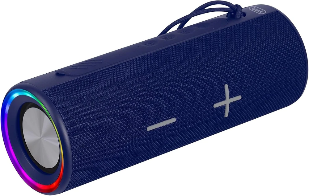 Kompiuterio kolonėlės Trevi Xr 8a35 20w nešiojama stiprinama kolonėlė su bluetooth, Tws funkcija, Usb, Micro Sd, Aux-in, Ipx4 atsparumu vandeniui, įkraunama baterija per Usb Type-c, mėlyna