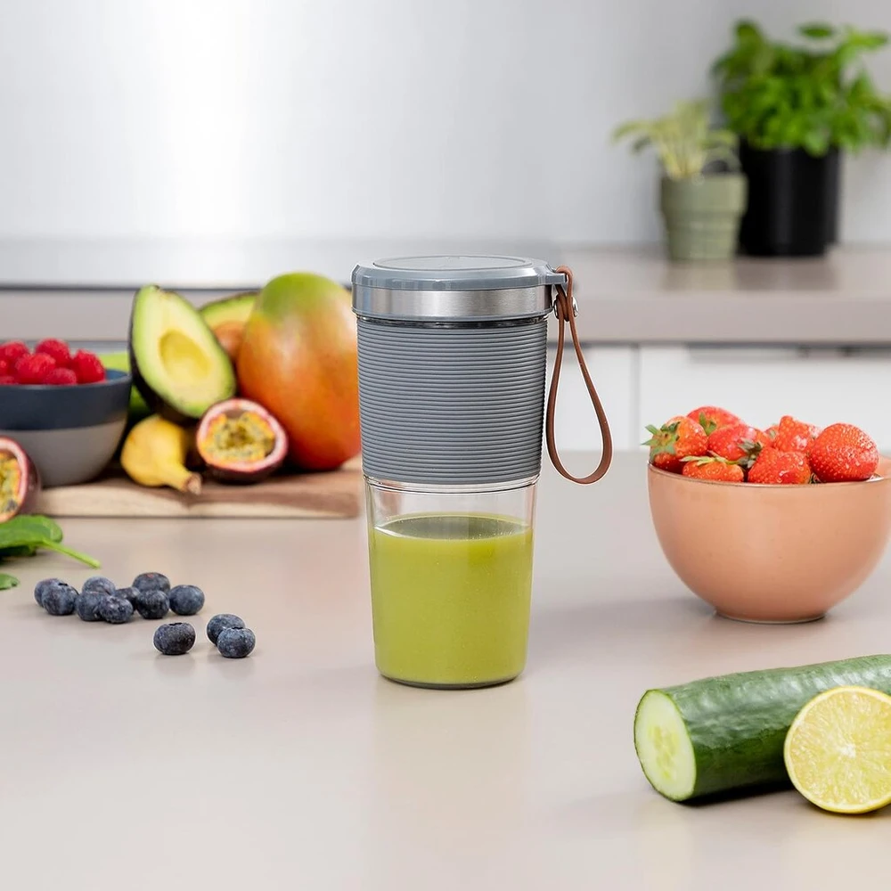 Tristar mini blenderis - 400 ml - 2 ašmenys - 1 greitis - 50 W - išsinešimui skirtas maišytuvas - kokteilių ir plaktų gėrimų gaminimo aparatas - Bl-4475