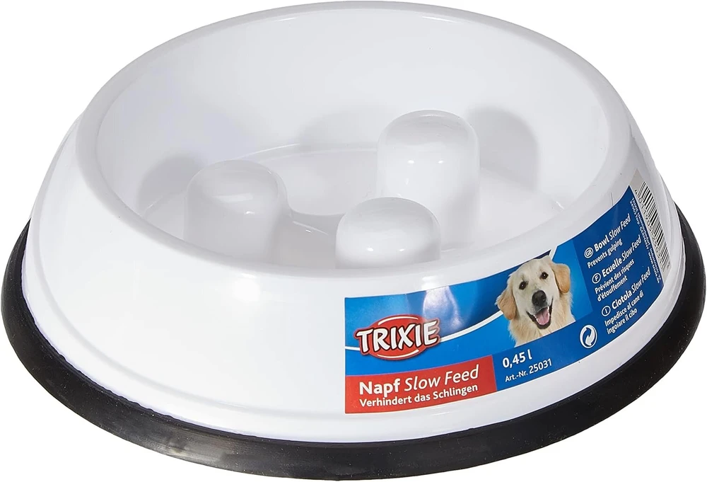 Trixie Lėto Maitinimo Dubenėlis Šunims, 0.45 L