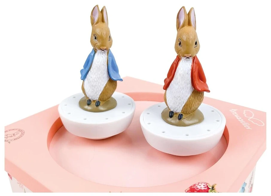 Trousselier muzikinė dėžutė "peter Rabbit" su šokančiais personažais