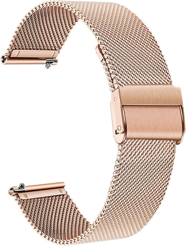 Trumirr pakaitinis dirželis, skirtas 36 mm daniel wellington laikrodžiui, 18 mm tinklinio pynimo nerūdijančio plieno laikrodžio dirželis, skirtas huawei watch 1st/fit honor s1, asus zenwatch 2 1.45 colio wi502q, withings activité/pop/steel hr 36 mm