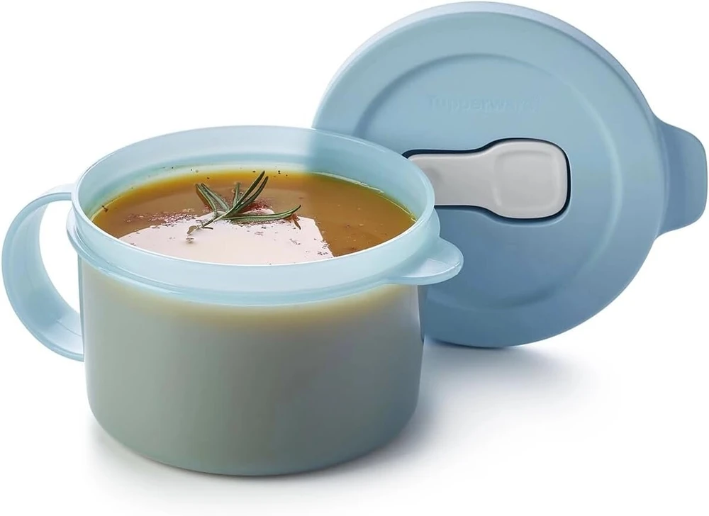 Tupperware Essentials Store Serve & Go sriubos puodelis 520 ml, nešiojamas ir patogus kelionėms, skirtas sriuboms ar karštiems gėrimams laikyti, pašildyti ir patiekti, puiki dovana, sandarus