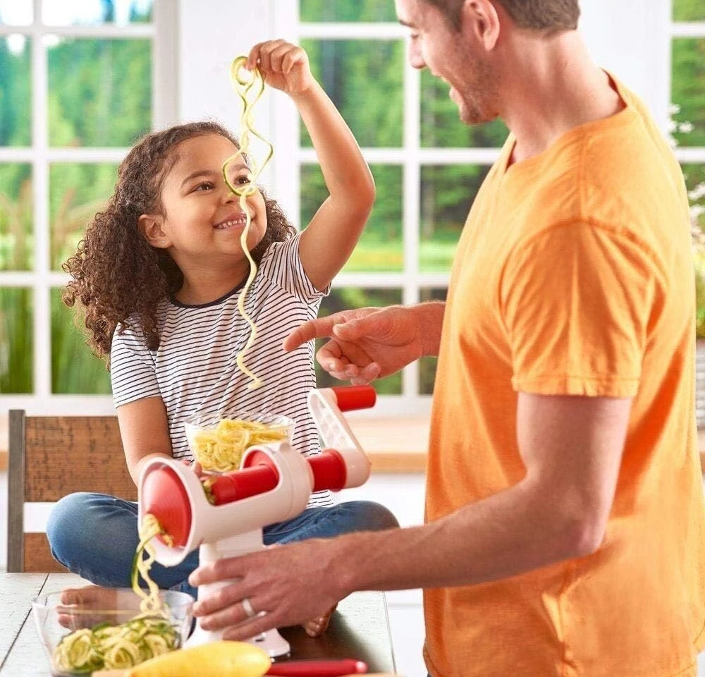 Tupperware Spiralizer Fusion Master spiralinis pjaustytuvas su Master System pagrindu, nerūdijantis plienas