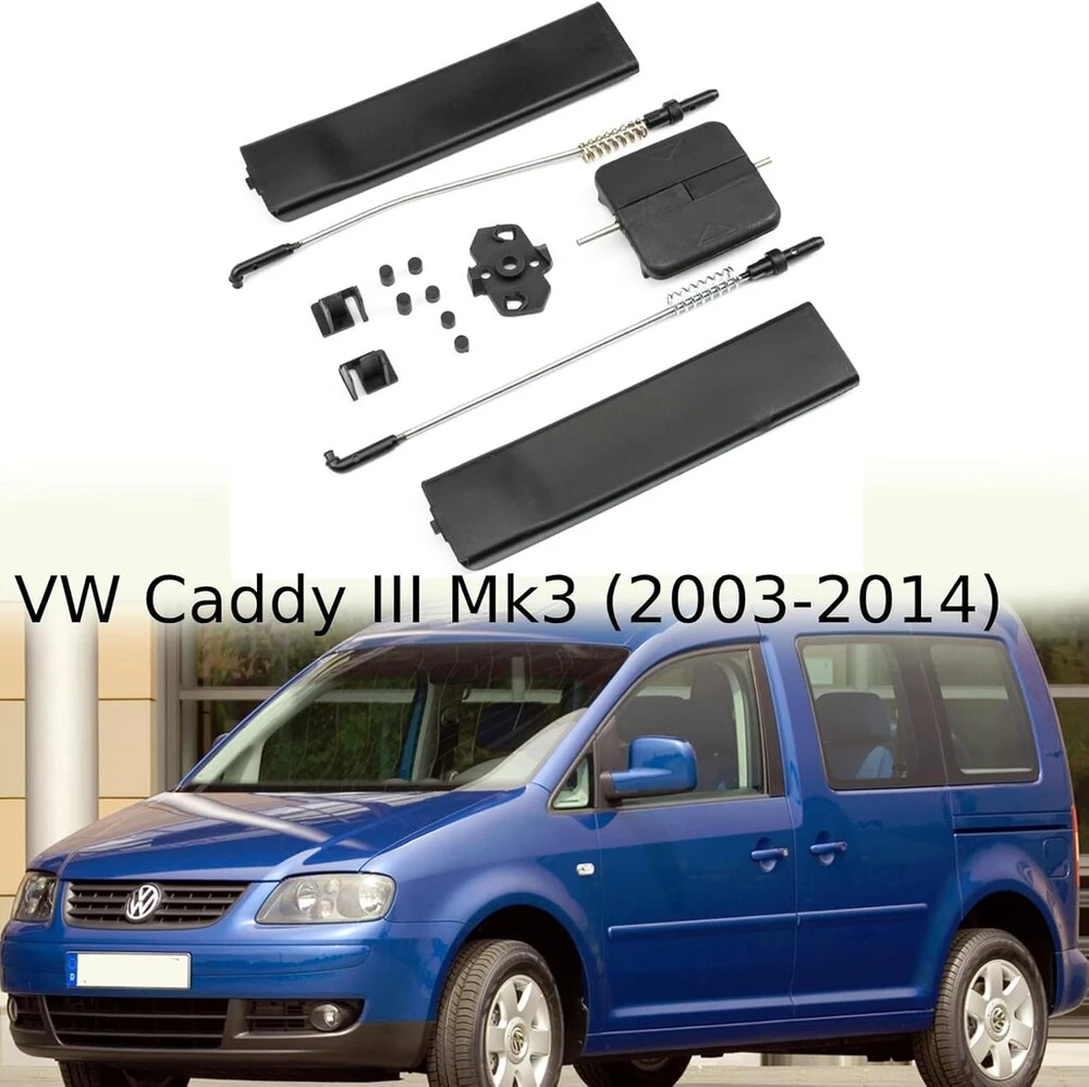 Twowinds šoninio stumdomo lango remonto komplektas, suderinamas su vw caddy iii mk3 (2003-2014) 2k0847790, 2k0847789 lango rankena