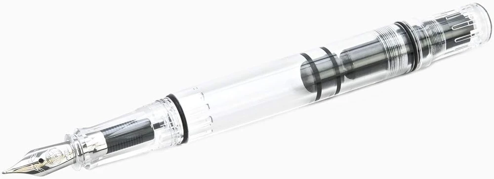 Twsbi Eco T stūmoklinis plunksnakotis, skaidrus, M (vidutinis)