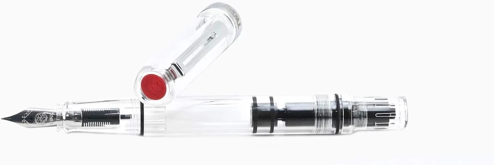Twsbi Eco T stūmoklinis plunksnakotis, skaidrus, M (vidutinis)