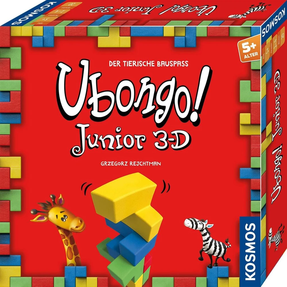 Ubongo Junior 3d: 3d dėlionė, greitas žaidimas vaikams nuo 5 metų