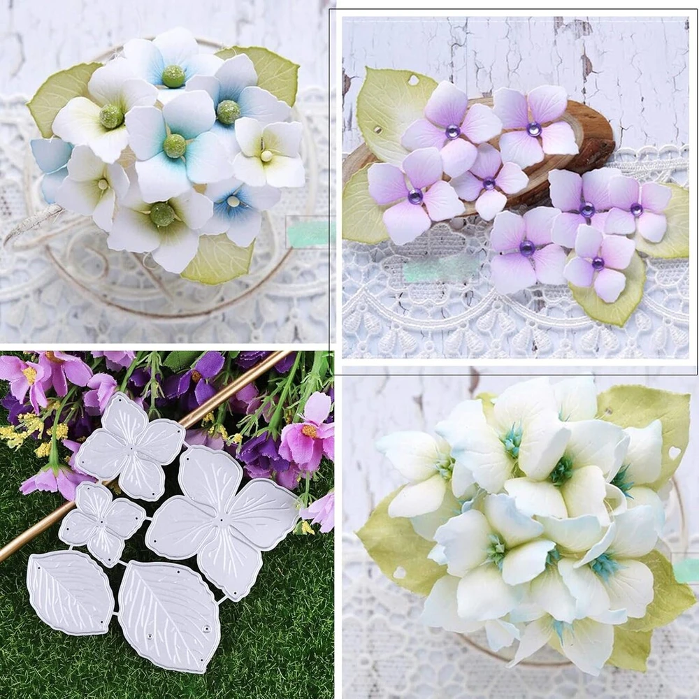 Uflf 3 pjaustymo štampų rinkinys, gėlės, metaliniai reljefiniai trafaretų pjaustymo štampai, skirti "pasidaryk pats" scrapbooking kortelėms, amatų dovanoms, namų dekoravimui