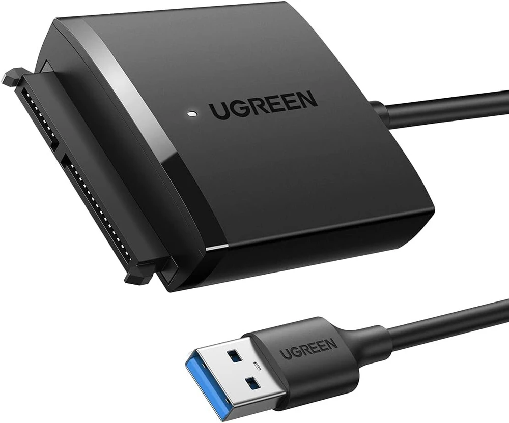 Ugreen sata adapteris usb 3.0 išorinis kietasis diskas uasp ssd hdd sata iii suderinamas su 2,5 colio, pvz., crucial mx500 2,5 colio ssd