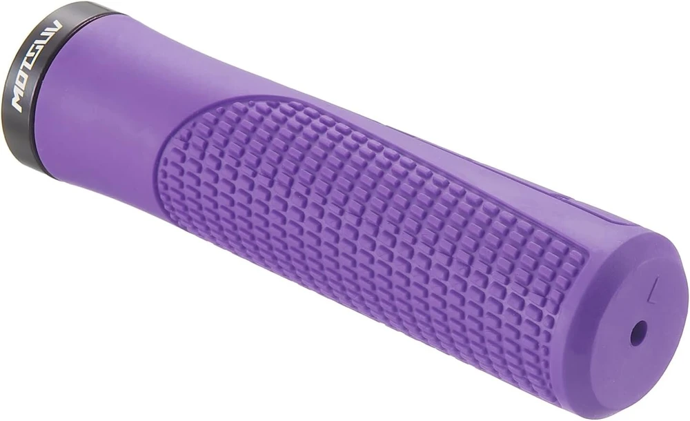 Uleeso dviračio rankenos, neslystančios ergonomiškos mtb rankenos su aliuminio vieno užrakto dizainu, skirtos 22,2 mm dviračiams, kalnų dviračiams, plento dviračiams, bmx dviračio rankenos (violetinės spalvos)