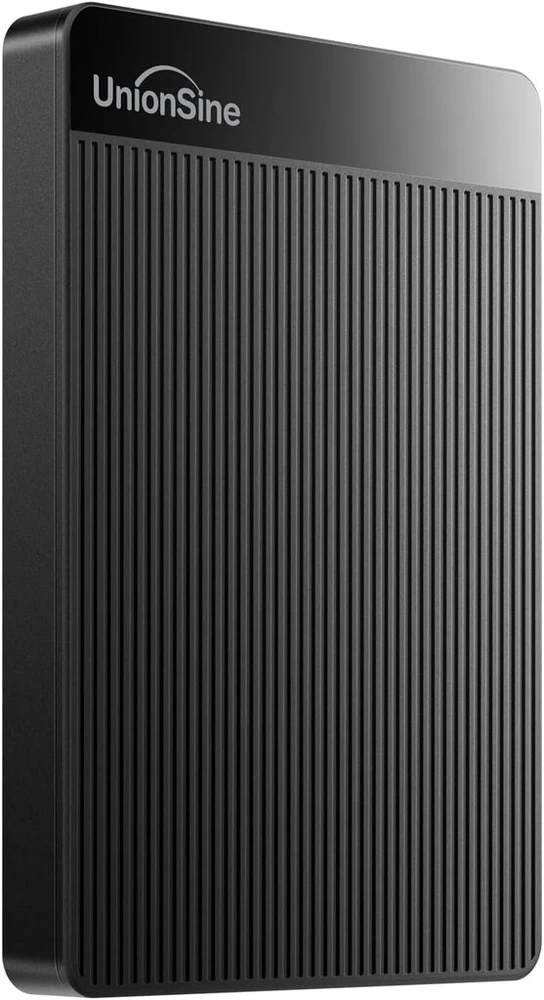 Unionsine išorinis kietasis diskas 2tb itin plonas nešiojamas 2,5 colio usb 3.0 sata kietojo disko saugykla, skirta pc, mac, tv wii u, XBOX, ps4, (juodas) hd2510