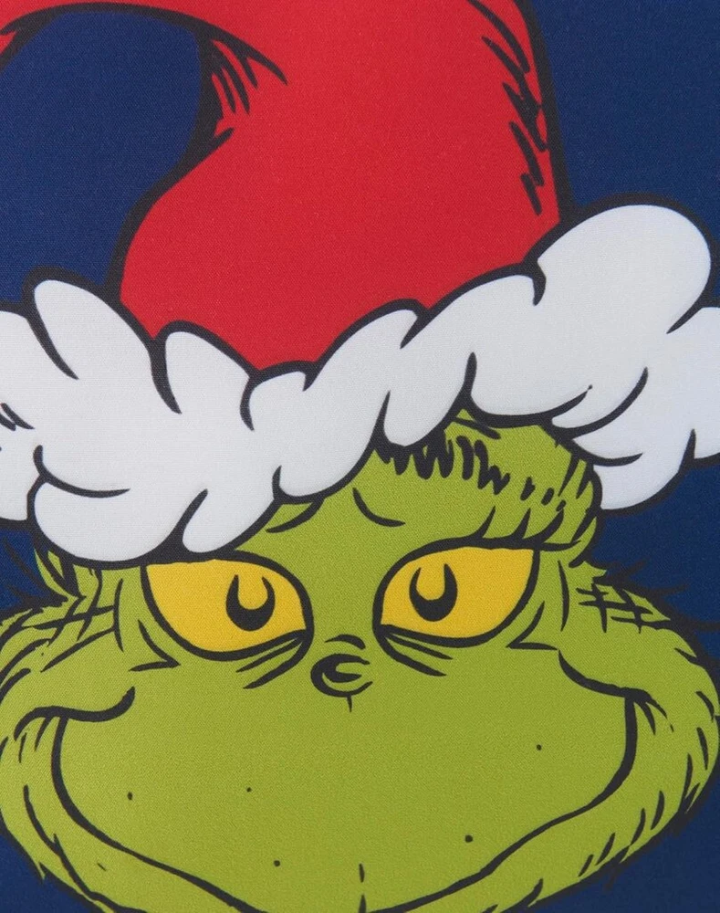 United Labels Grinch pagalvėlė, 30 x 30 cm, mėlyna, sofos pagalvėlė, pliušinė dekoratyvinė pagalvėlė