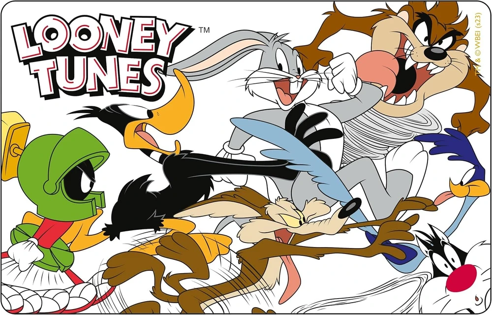 United Labels Looney Tunes šeimyninis priešpiečių dėžutė su skyrikliais, juoda