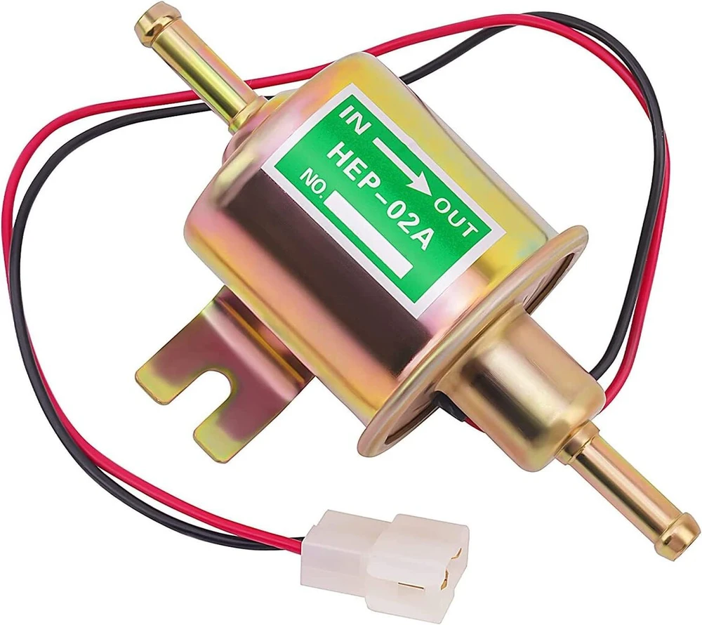 Universalus elektrinis kuro siurblys, kuro siurblys, Hep02a 12 V elektrinis kuro siurblys, statybinė mašina, kuro siurblys, žemo slėgio kuro siurblys benzinui ir dyzelinui