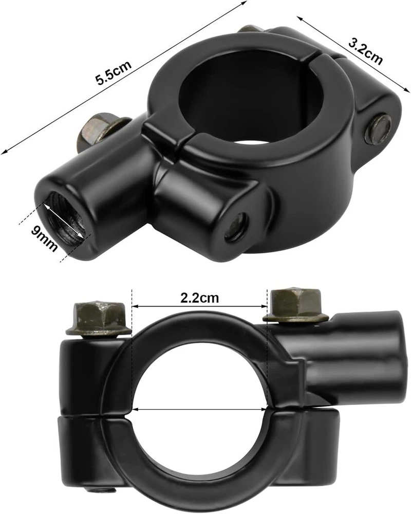 Universalus Motociklo Rankenos Veidrodžio Laikiklis 22mm