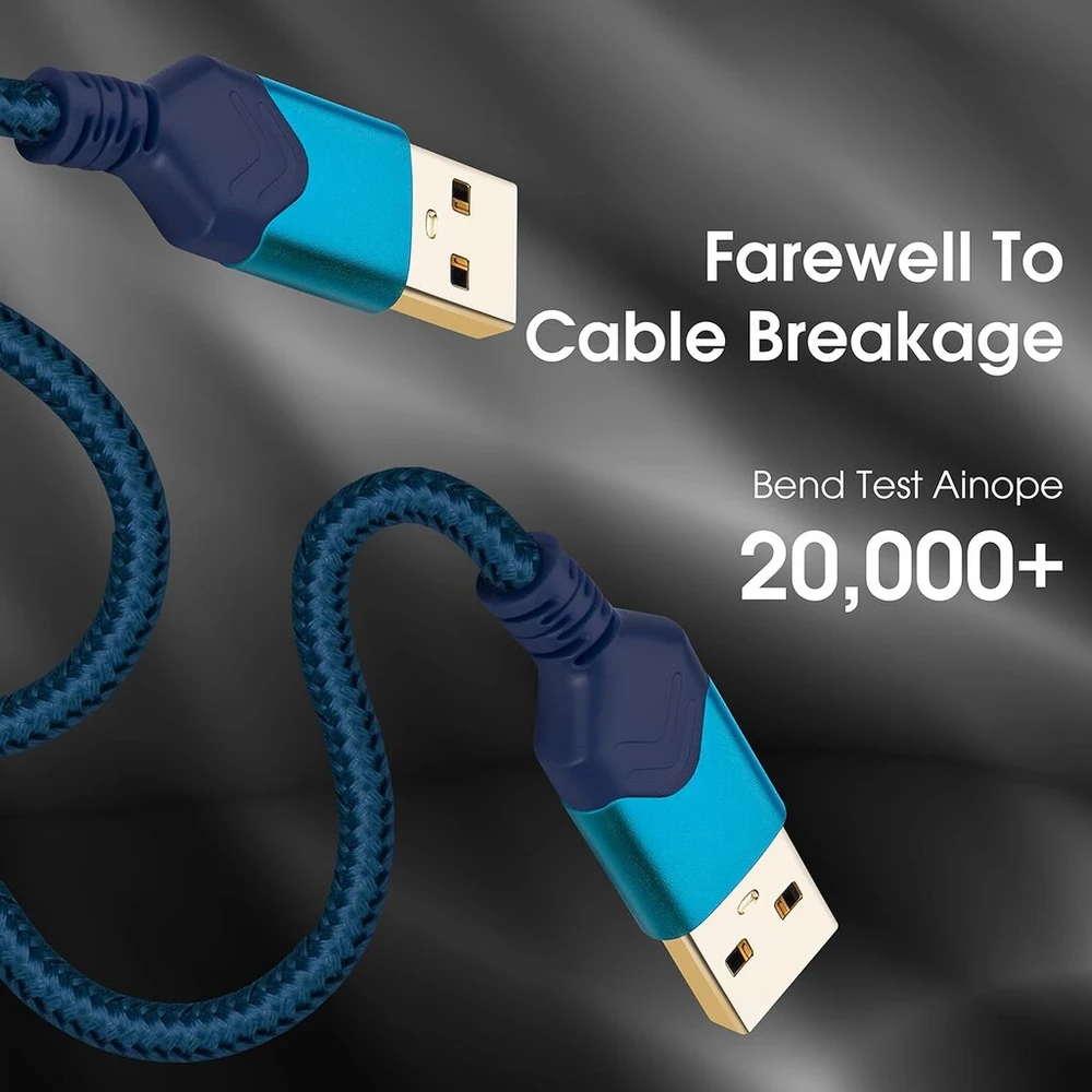 Usb 3.0 A-a kabelis, 0.3m, juodas