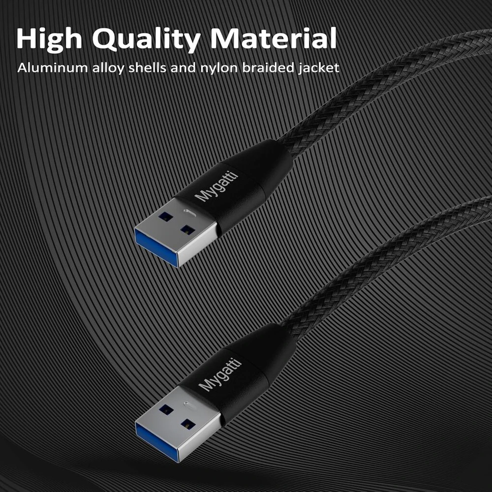 Usb 3.0 Kabelis 1.5m (2 vnt.) - Greitas Duomenų Perdavimas