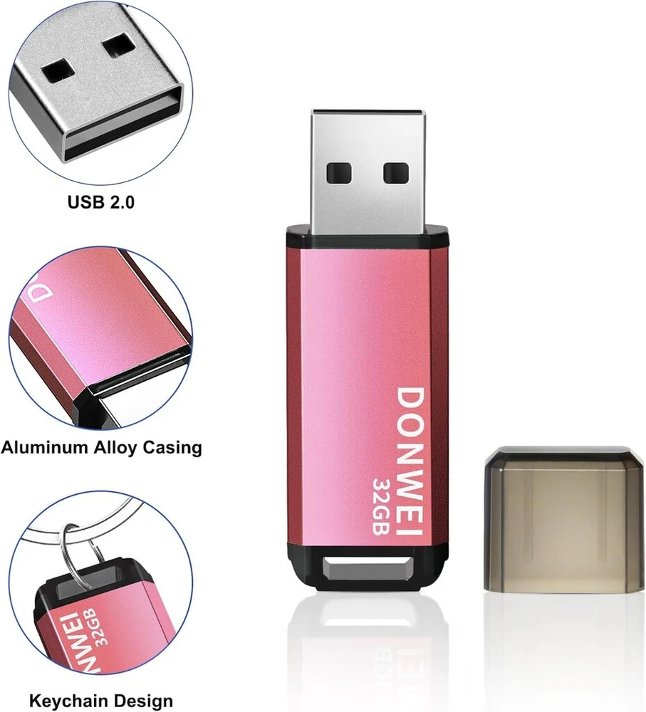 Usb atmintinė 32 gb memory stick 2.0 rožinė
