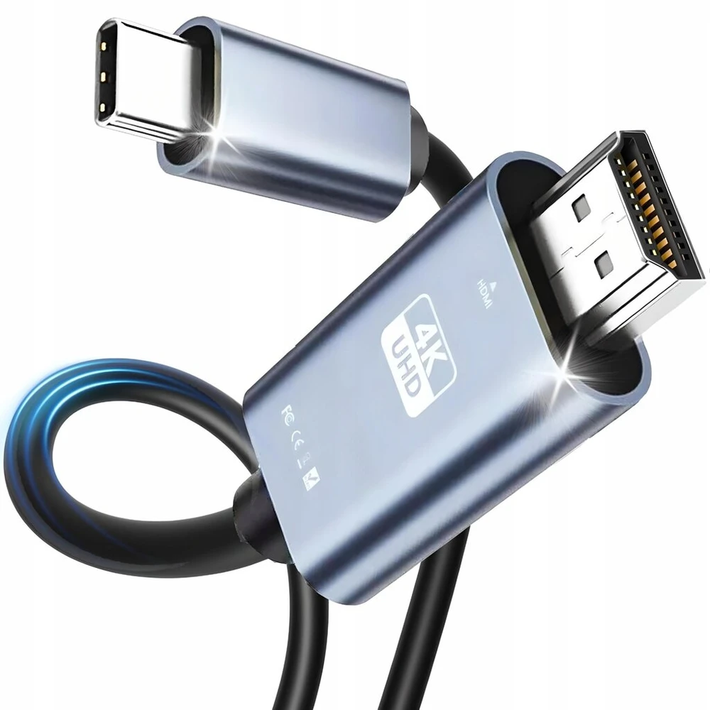Usb-c į hdmi adapteris hub usb type c į hdmi mhl 4k 60hz