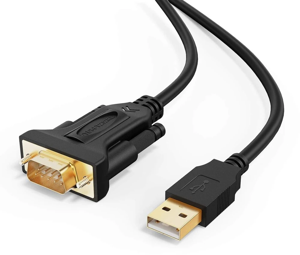 Usb į rs232 adapteris su ftdi mikroschema, cablecreation 3ft paauksuotas usb 2.0 į rs232 vyriškas db9 nuoseklusis keitiklio kabelis kasos aparatui, modemui, skaitytuvui, pramoninei įrangai, cnc ir daugiau, juodas