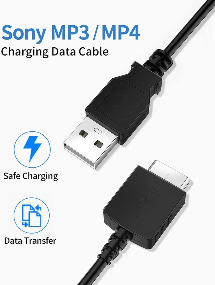 Usb laidas Sony Walkman Nwz-e585 įkrovimui ir duomenims