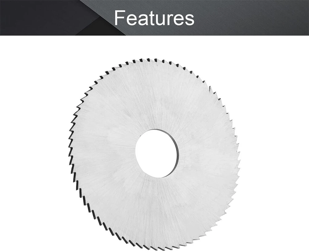 Utoolmart diskinis pjūklas 63mm x 16mm x 1.5mm greitapjovis plienas, griovelių pjūklas 72 dantys skirtas plienui, variui, metalui, plastikui, medžiui pjauti
