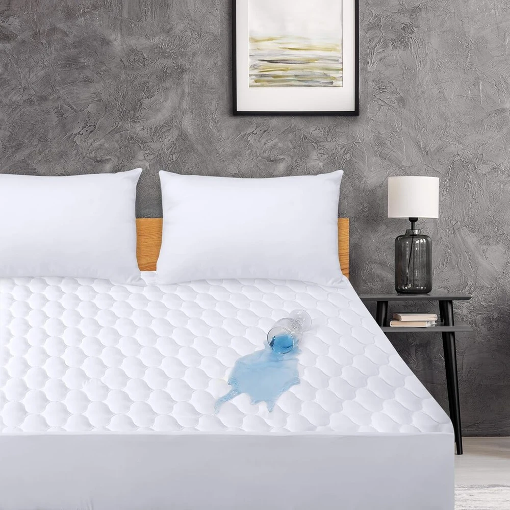Lova Utopia Bedding dygsniuotas vandeniui atsparus antčiužinis, 180 x 200 cm, antčiužinis, vandeniui atsparus čiužinio apsaugas, tampri iki 38 cm (baltas)