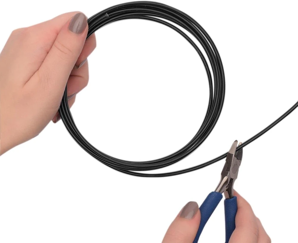 Vaessen Creative aliuminio viela, 5 mm, lanksti viela papuošalams, šokolado spalvos