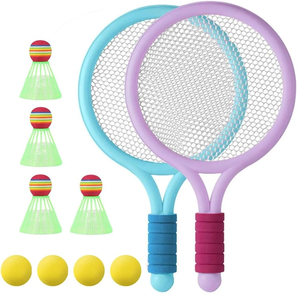 Vaikiška teniso raketė, Anyingkai vaikiškų kamuoliukų rinkinys, paplūdimio teniso raketė, badmintono raketė vaikams, badmintono rinkinys vaikams, teniso raketės dovanų rinkinys vaikams, lauko, vidaus sportas