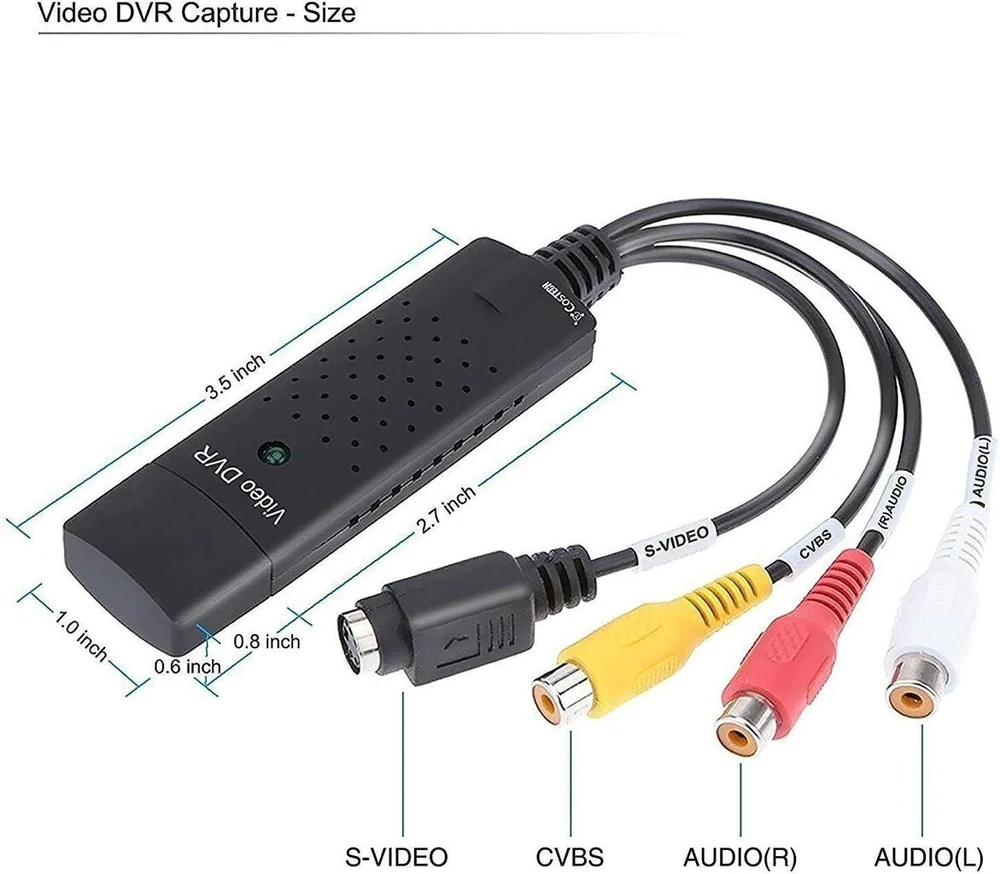 Gler Usb 2.0 Vaizdo Garso Konverteris, Vhs į Skaitmeninį