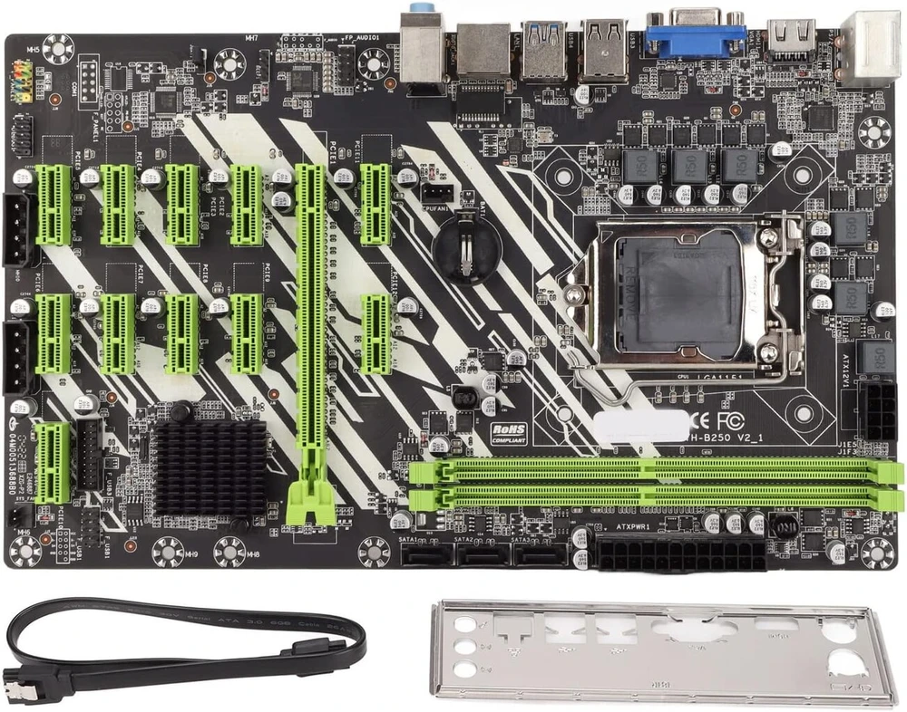 Vaizdo plokštė Kasybos pagrindinė plokštė, kompiuterio pagrindinė plokštė gigabitinis Lan 2 kanalų Ddr4 3 Sata3.0 Vga sąsaja palaiko Intelcoretm, skirtą Pentiume