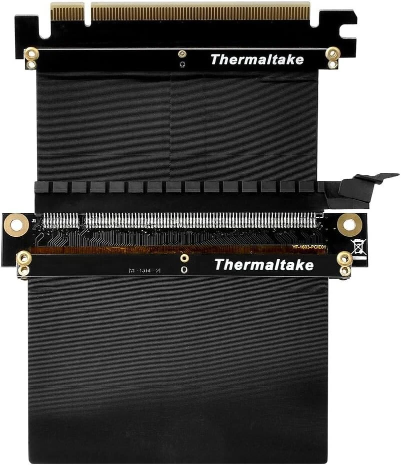Vaizdo plokštė Thermaltake pci-e 3.0 gaming pc modding x16 riser kabelis - juodas 200mm, 125581