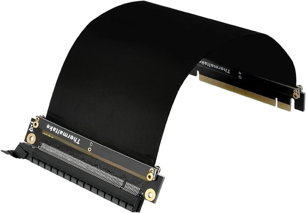 Vaizdo plokštė Thermaltake pci-e 3.0 gaming pc modding x16 riser kabelis - juodas 200mm, 125581