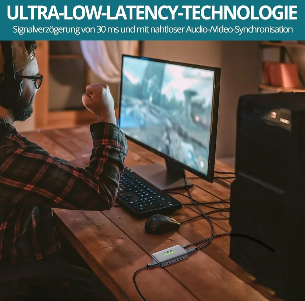 Vaizdo plokštė Ygitk vaizdo įrašymo plokštė 4k Hdmi į Usb 3.0 vaizdo įrašymo įrenginys, skirtas transliacijai ir žaidimams, suderinama su Ps5/XBOX One/switch, 4k60 Full Hd 1080p120hz