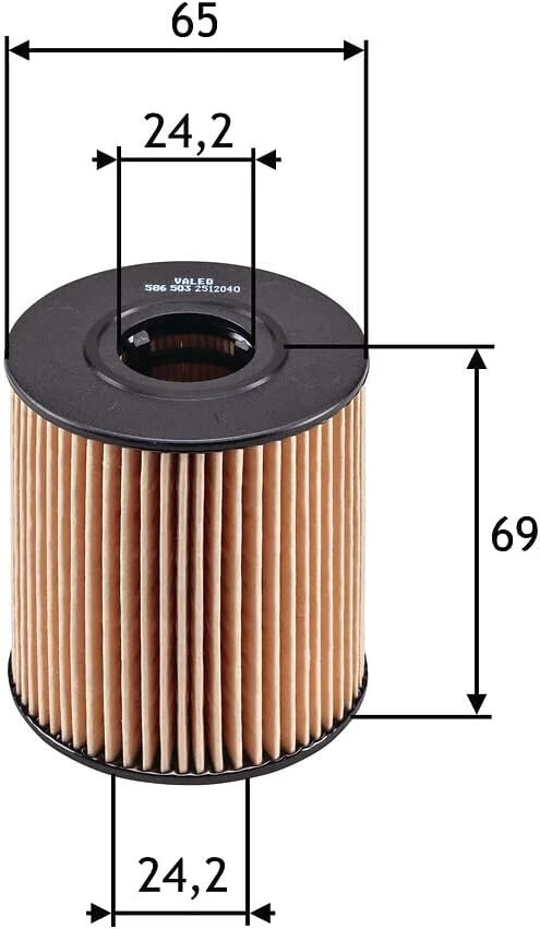 Valeo 586503 Alyvos filtras