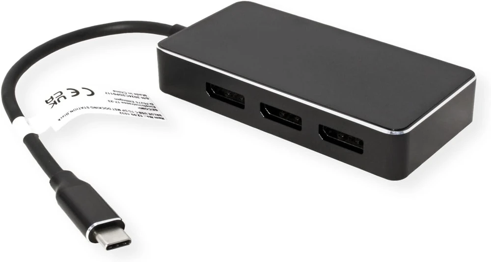Value Multi-display adapteris Usb Type C - 3x Dp, Multi-stream 4k