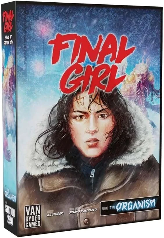 Van Ryder Games Final Girl Season 2 Panic at Station 2891 teminis žaidimas anglų kalba, skirtas 14+ metų, kauliukų ridenimas, kortų valdymas, solo žaidimas, siaubo
