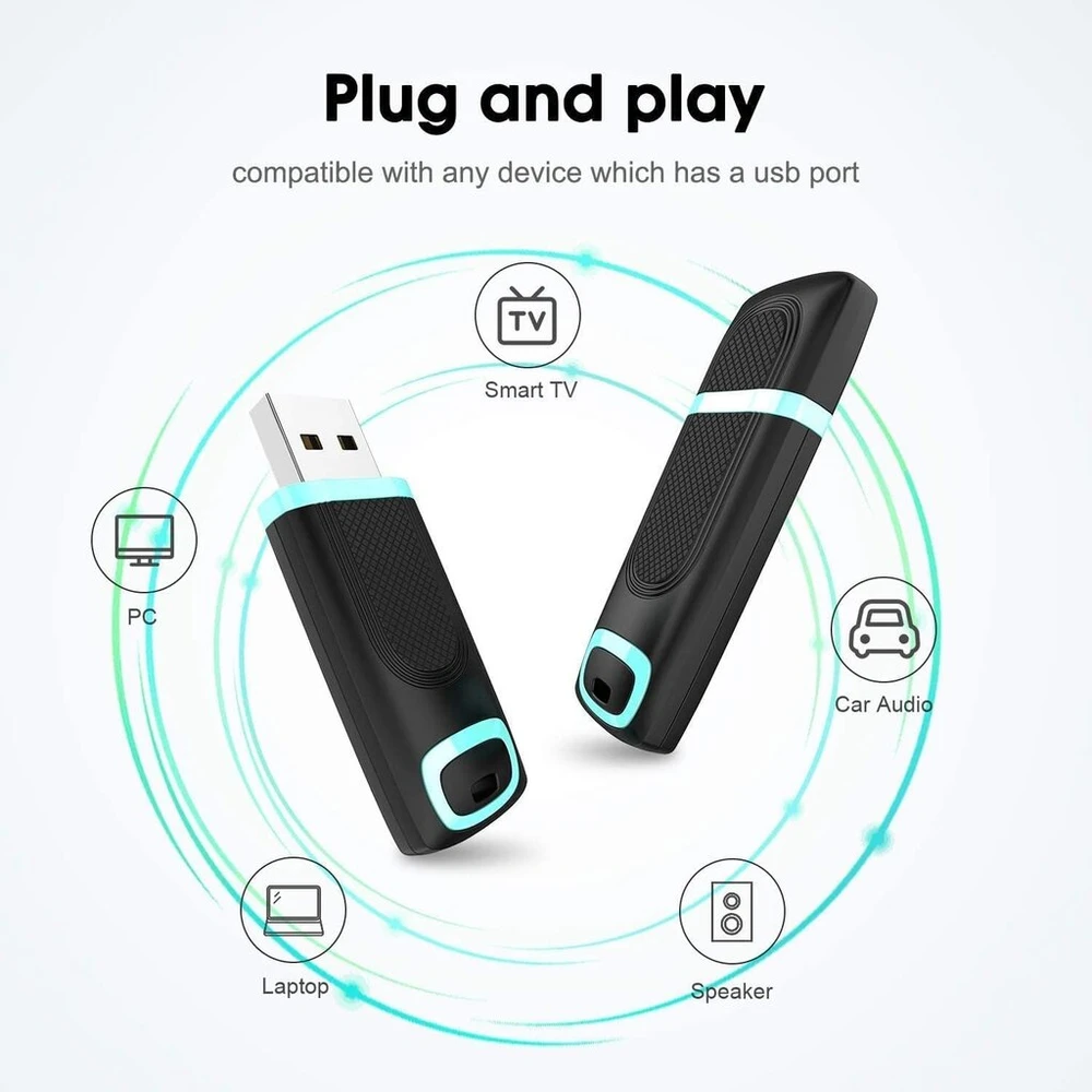 Vansuny Usb 3.0 atmintinė 128gb su Led indikatoriumi, ciano spalvos