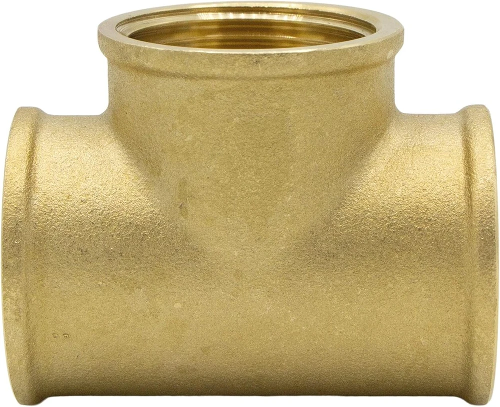 Variants T-jungtis 90° 3/4" vidinis sriegis, žalvaris