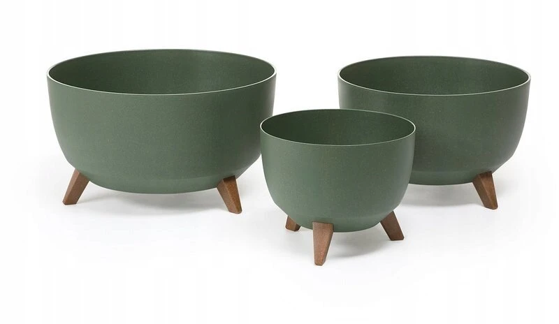 Vazonas ant 3 kojų Roma Bowl juodas, A:23 cm, 29x29