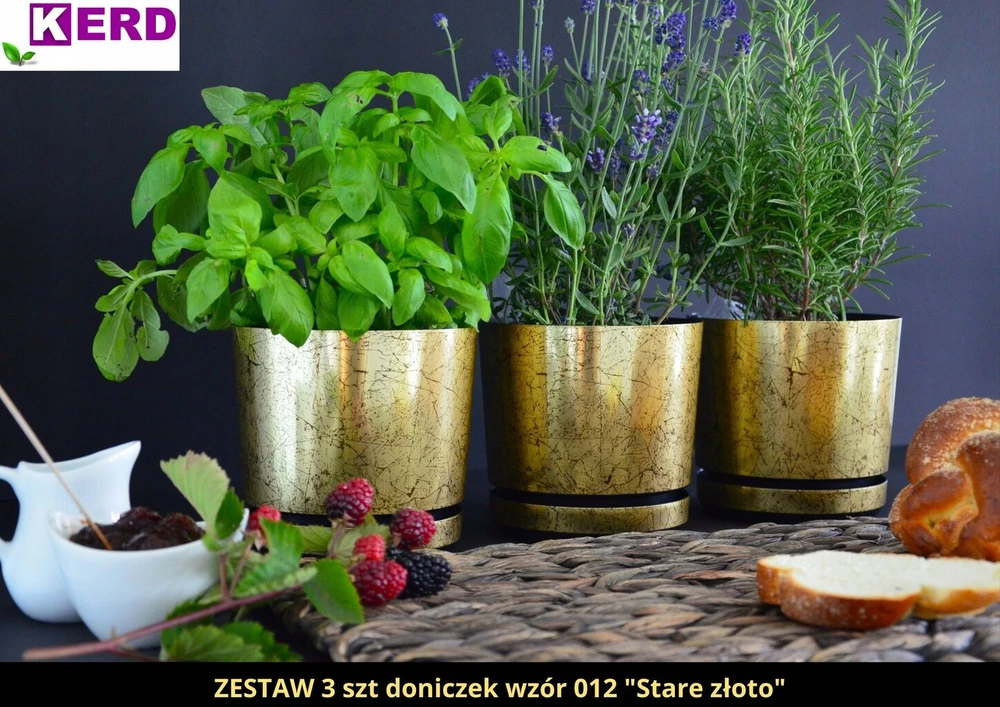 Vazonas su stovu Old Gold 14 Classic, retro stiliaus