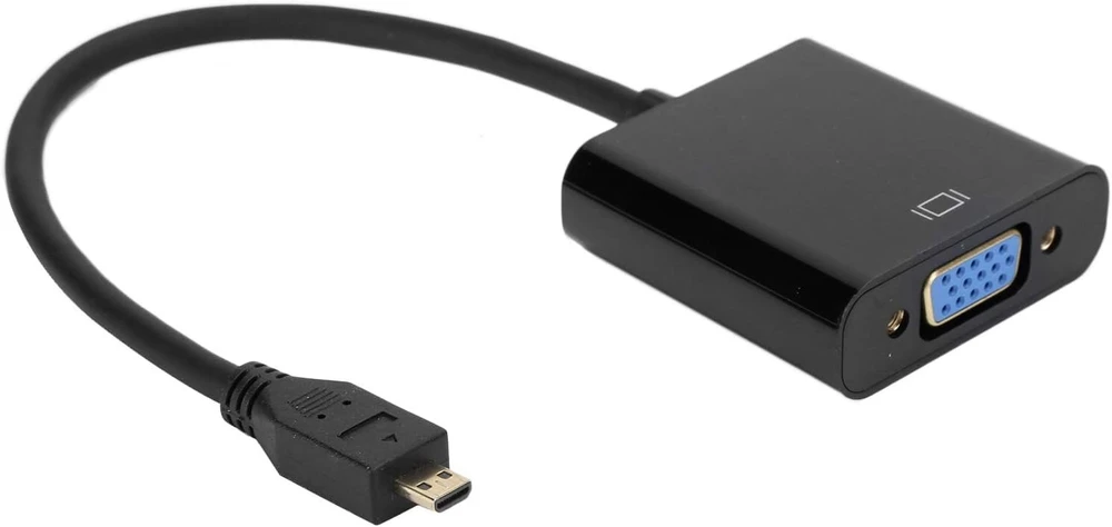 Televizorius Vbestlife Micro Hdmi į Vga Konverteris, 1080p, paauksuotas
