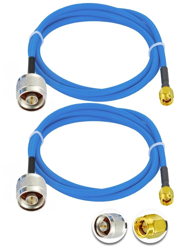 Vecys 2 vnt. sma male į n type male rf koaksialinis kabelis n type rf coax pigtail kabelis 1m rg402 sma male 50 ohm žemo nuostolio prailginimo kabelis