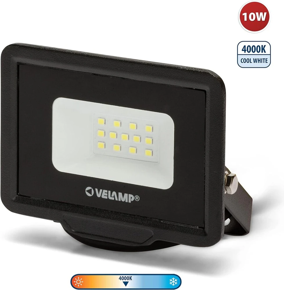 Velamp Padlight5 Led Smd prožektorius 10w Ip65 juodas 4000k