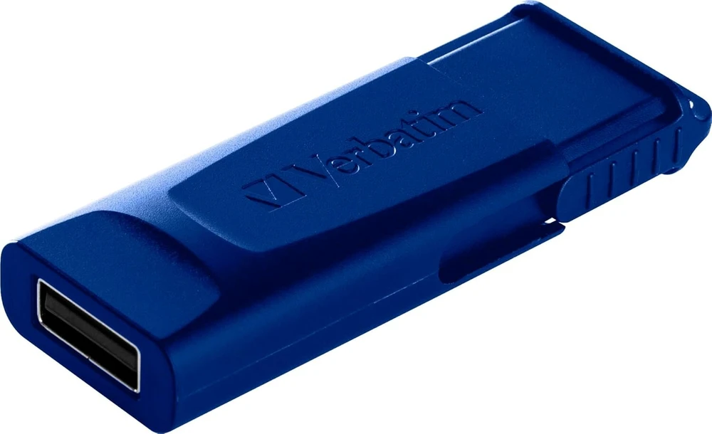Verbatim Store 'n' Click usb atmintinė 2x usb 3.2 gen 1 32gb atminties kortelė su fiksavimo mechanizmu usb 3 išorinė atminties kortelė nešiojamam kompiuteriui ir co iki 5 gbps raudona mėlyna