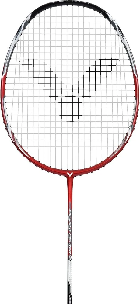 Victor Auraspeed Light Fighter 40 D - Itin lengva, subalansuota galva, didelio modulio grafito badmintono raketė - raudona